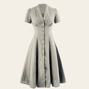 NWOT The Labera Custom Made Linen Dress
